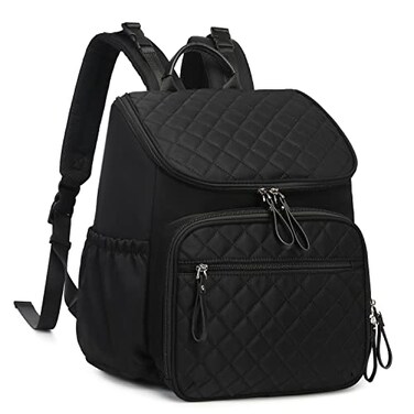 LORADI Lightweight Diaper Bag Backpack Baby Shower Gifts Black
