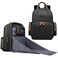 WITSTEP Diaper Bag Laptop Backpack Black Unisex