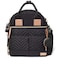 Skip Hop Diaper Bag Backpack Suite 6in1 Diaper Backpack Set MultiFunction Baby Travel Bag with Changing Pad Stroller Straps Bottle Bag and Pacifier Pocket Black