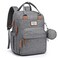 RUVALINO Diaper Bag BackpackMultifunction Travel Baby Diaper Bag with Changing Pad Insulated Bottle Holders Pacifier Case Large Capacity Waterproof Gray