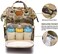 LIMHOO Diaper Bag Backpack for Men Dad Waterproof Large Canvas Camo Nappy Bags Baby Care Bag Camo