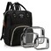 Timberer Diaper Bag with Organizing Pouches Nappy Bags Handbag Multifunction Diaper Bag for Baby Care Travel Backpack Large Capacity Black