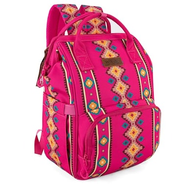 Montana West Wrangler Callie Diaper Bag Backpack with Stroller Straps Multifunction Baby Travel Bag WG22049110HPK