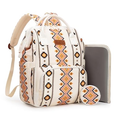 Montana West Wrangler Diaper Bag Backpack Aztec Callie Bag Travel Backpack Purses Western MultiFunction Baby Bags for Mom