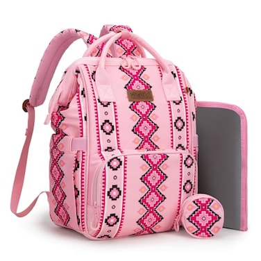 Montana West Wrangler Diaper Bag Backpack Aztec Callie Bag Travel Backpack Purses Western MultiFunction Baby Bags for Mom
