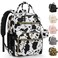 Pritent Diaper Bag BackpackBaby Essentials Diapers Bag with Pacifier CaseMultipurpose Stylish Large Capacity Travel Backpack for Baby GirlBoyMCow Print