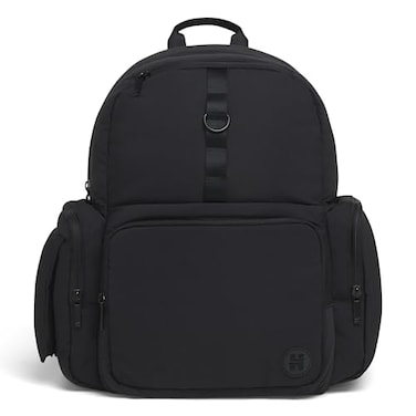 HUGGIES Unisexadult Day Pack Diaper Backpack BlackSolid One Size