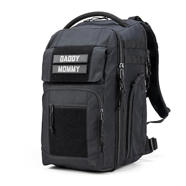 Tactical Baby Gear Everyday Tactical Diaper Bag Backpack for Dads Includes Changing Mat Stroller Straps BuiltIn Wipes Cooler Pouch Black Everyday
