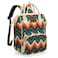 Montana West Wrangler Aztec Callie Diaper Bag Backpack with Stroller Straps Multifunction Baby Travel Bag WG22119110TN