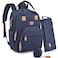 Dikaslon Diaper Bag Backpack with Portable Changing Pad Pacifier Case and Stroller Straps Large Unisex Baby Bags for Boys Girls Multipurpose Travel Back Pack Moms Dads Navy Blue