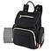 FISHER-PRICE BABY Modern Quilted Diaper Bag Backpack and Multipurpose Travel Drawstring Baby Bag 3 Piece Set Black