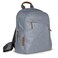 UPPAbaby Changing Backpack Multiple Storage Compartments Stroller Strap Attachment Bottle Insulator and Changing Pad Included Gregory Blue Mlange Saddle Leather