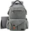 Hap Tim MultiFunction Large Baby Diaper Bag Backpack with Stroller Straps Insulated Pockets Changing Pad Stylish AntiWater MaterialGray5284