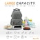 Hap Tim MultiFunction Large Baby Diaper Bag Backpack with Stroller Straps Insulated Pockets Changing Pad Stylish AntiWater MaterialGray5284