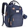 RUVALINO Diaper Bag Backpack Multifunction Travel Back Pack Maternity Baby Changing Bags Diaper Changing Totes Waterproof and Stylish Navy Blue