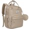 RUVALINO Diaper Bag BackpackMultifunction Baby Travel Bag with Changing pad Insulated Bottle Holders Pacifier Case Large Capacity Waterproof Clay