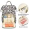 Yusudan Leopard Diaper Bag Backpack for Baby Boys Girls Waterproof Large Nappy Bags for Mom Dad