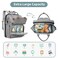 ISMGN Diaper Bag Backpack with Changing Station Large Diaper Bag Baby Bag Multifunctional Diaper Bag Gray