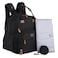 BabbleRoo Extra Large Diaper Bag Backpack Expandable Baby Bag with Up to 50 More Capacity Travel Essentials Baby Bag Tote with Changing Pad Stroller Straps Pacifier Case Unisex Black