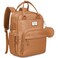 RUVALINO Diaper Bag BackpackMultifunction Baby Travel Bag with Changing pad Insulated Bottle Holders Pacifier Case Large Capacity Waterproof Dark Brown