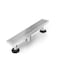 HTOH Shower Drain Linear Shower Drain 12 InchBrushed Nickel Modern 304 Stainless Steel Shower Floor Drain with Grate Removable Adjustable Leveling Feet