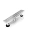 HTOH Shower Drain Linear Shower Drain 12 InchBrushed Nickel Modern 304 Stainless Steel Shower Floor Drain with Grate Removable Adjustable Leveling Feet