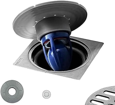 SALUKO Shower Drain Floor Drain Backflow Preventer Magnetic Levitation OneWay Drain Valve Fast Drainage Shower plug Insert Drain Plug Fit for Tube Depth 256413in Caliber239inDepth 315in