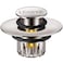 LEKEYE Tub Stopper Shower Drain Hair Catcher Popup Drain Stopper with Strainer Bathroom Bathtub Plug Drain Protector for 112 to 134 Bath Drain Hole Brushed Nickel