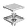 Neodrain Square Shower Drain with Removable Quadrato Pattern Grate Brushed 304 Stainless Steel Square Drain for Bathroom with Hair Strainer and Lifting HookCUPC Brushed Nickel 6 in