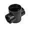NDS 201 Round SpeeD Catch Basin Drain 2 Outlets Connects to 3Inch and 4Inch Drain Pipes Manages Light Water Flows 6Inch Plastic Black