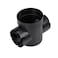 NDS 201 Round SpeeD Catch Basin Drain 2 Outlets Connects to 3Inch and 4Inch Drain Pipes Manages Light Water Flows 6Inch Plastic Black