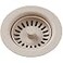 Elkay LKQS35PT Polymer Drain Fitting with Removable Basket Strainer and Rubber Stopper Putty