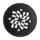 Uni-Green UniGreen 414 Round Shower Drain Cover Snap in Shower Drain Cover Replacement Circle Shower Drain Grate with Waterdrop Shape 304 Stainless Steel Material Matte Black