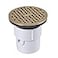 Oatey 3 in or 4 in PVC General Purpose Drain with 6 in BR Grate