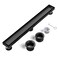 EXF 24 Matte Black Linear Shower Floor Drain with Dual Tile Insert Cover Fast Water Flow 304 Stainless Steel for Bathroom CUPC