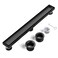 EXF 24 Matte Black Linear Shower Floor Drain with Dual Tile Insert Cover Fast Water Flow 304 Stainless Steel for Bathroom CUPC