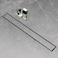 SaniteModar Linear Shower Drain Linear Drain 36 inch with Tile Insert 2 in 1 Panels AISI 304 Stainless Steel Brushed Shower Floor Drain with Adjustable Feet and Hair Catcher