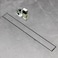 SaniteModar Linear Shower Drain Linear Drain 36 inch with Tile Insert 2 in 1 Panels AISI 304 Stainless Steel Brushed Shower Floor Drain with Adjustable Feet and Hair Catcher