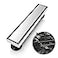 WEBANG 12 Inch Linear Shower Drain Rectangular Floor Drain with Accessories Reversible 2in1 Cover Tile Insert Grate Removable SUS304 Stainless Steel CUPC Brushed