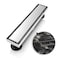 WEBANG 12 Inch Linear Shower Drain Rectangular Floor Drain with Accessories Reversible 2in1 Cover Tile Insert Grate Removable SUS304 Stainless Steel CUPC Brushed