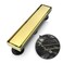 WEBANG 12 Inch Linear Shower Drain Rectangular Floor Drain with Accessories Reversible 2in1 Cover Tile Insert Grate Removable SUS304 Stainless Steel CUPC Brushed Gold