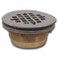 Oatey 2 in 140 NC Brass NoCalk Shower Drain with Stainless Steel Strainer