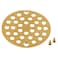 Moen Brushed Gold 4Inch ScrewIn Shower Strainer Drain Cover 102763BG