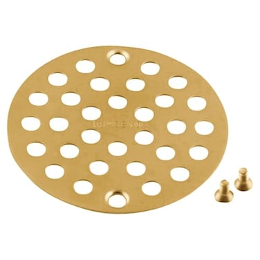 Moen Brushed Gold 4Inch ScrewIn Shower Strainer Drain Cover 102763BG