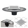 Uni-Green UniGreen Shower Drain Kit 6 Compatible with Schluter Shower Pan with Flange for 2 PipeReplacement for Schluter Shower Kit Mission Style Square Shower Floor Drain SS304 Grate and ABS Material