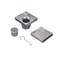 Oatey Designline 4 in x 4 in Square Drain Wave Grate