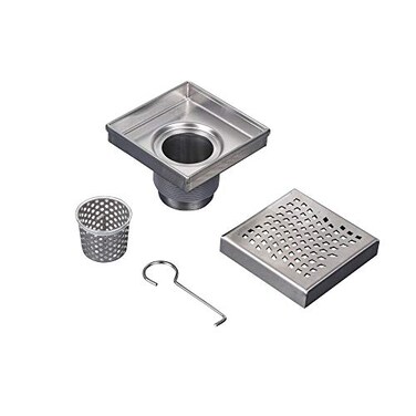 Oatey Designline 4 in x 4 in Square Drain Wave Grate