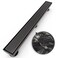 WEBANG 24 Inch Linear Shower Drain Rectangular Floor Drain with Accessories Reversible 2in1 Cover Tile Insert Grate Removable SUS304 Stainless Steel CUPC Oil Rubbed Bronze