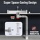 JHBKing Bathroom Sink Drain Kit with Flexible Expandable Pipe OdorFree BackflowPreventing SpaceSaving Design without a Ptrap For 114 112 Drain Hole Chrome With Overflow
