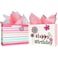 SUNCOLOR 13 Large Gift Bags for Birthday Party with Tissue Paper2 Pack Flower with Happy Birthday